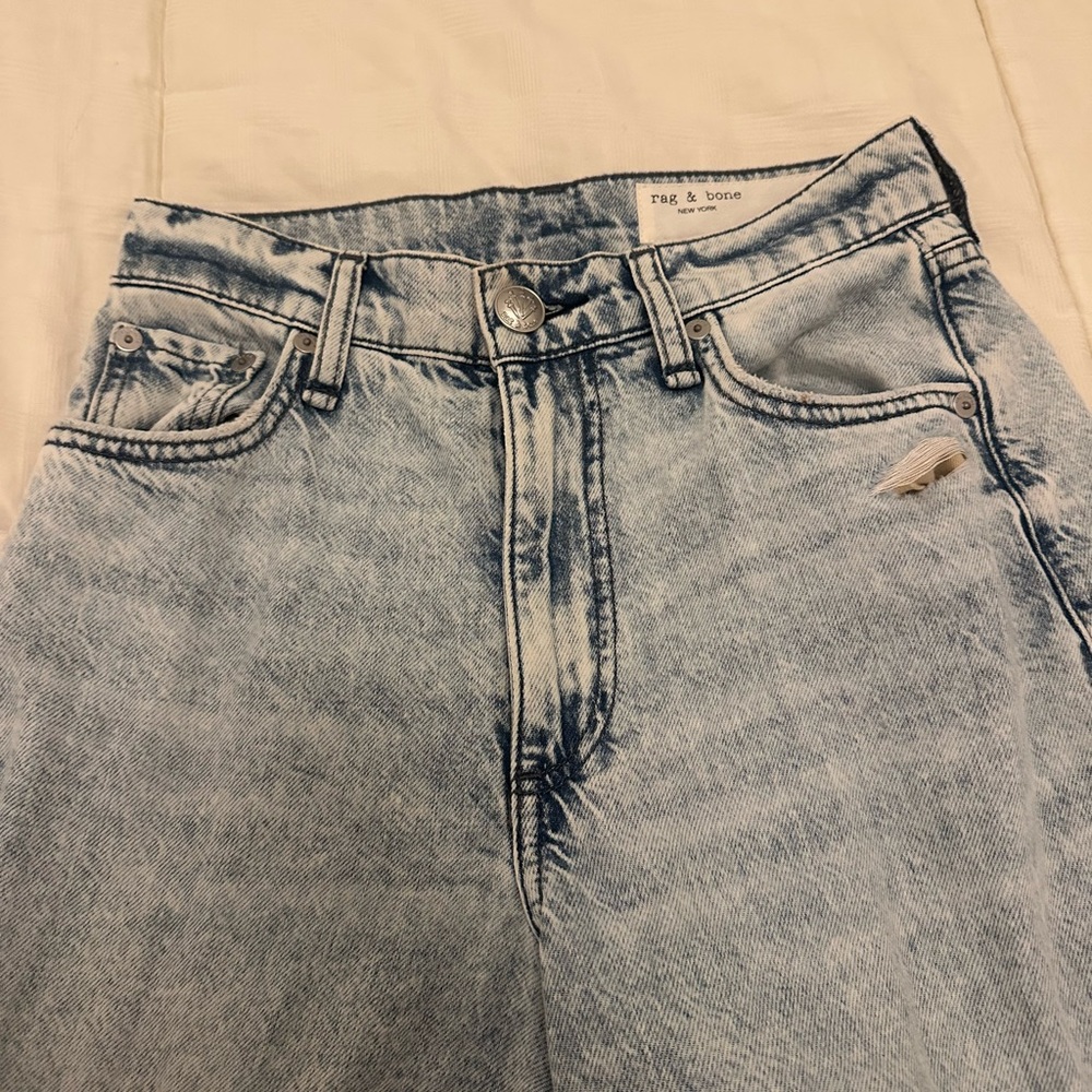 Rag & Bone - Featherweight Sophie High-Rise Full Length Ultra Wide Jeans - Picture 3 of 14